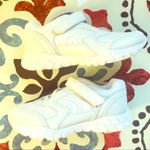 Brand New All White Velcro Sneakers
